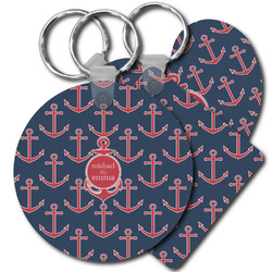All Anchors Plastic Keychain (Personalized)