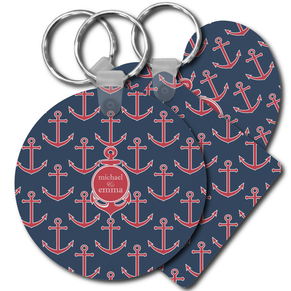 Custom All Anchors Plastic Keychain (Personalized)