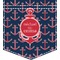 All Anchors Iron On Faux Pocket (Personalized)