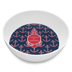 All Anchors Melamine Bowl - 8 oz (Personalized)