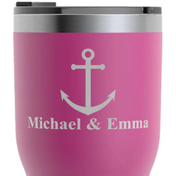 All Anchors RTIC Tumbler - Magenta - Laser Engraved - Double-Sided (Personalized)