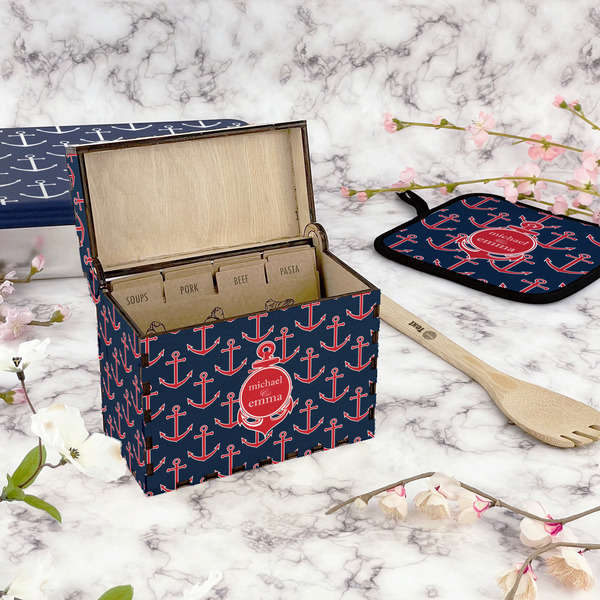 All Anchors Recipe Box - Full Color - In Context