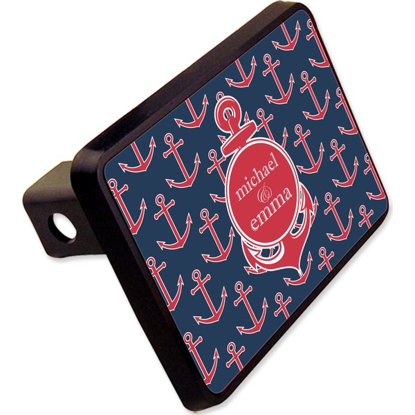 Custom All Anchors Rectangular Trailer Hitch Cover - 2" (Personalized)