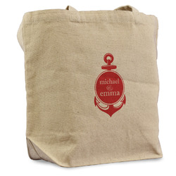 All Anchors Reusable Cotton Grocery Bag - Single (Personalized)