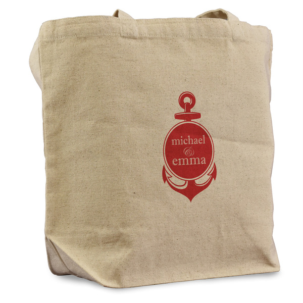 Custom All Anchors Reusable Cotton Grocery Bag (Personalized)