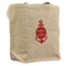 All Anchors Reusable Cotton Grocery Bag - Front View