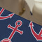 All Anchors Large Rope Tote - Close Up View