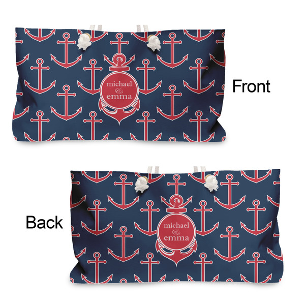 All Anchors Large Rope Tote - From & Back View