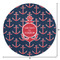 All Anchors Round Area Rug - Size