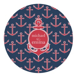 All Anchors Round Decal - Small (Personalized)