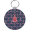 All Anchors Round Plastic Keychain (Personalized)