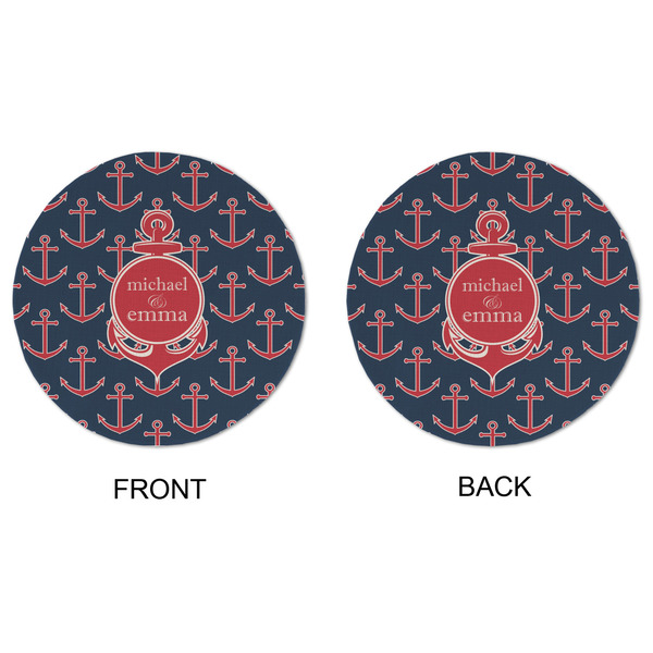 All Anchors Round Linen Placemats - APPROVAL (double sided)