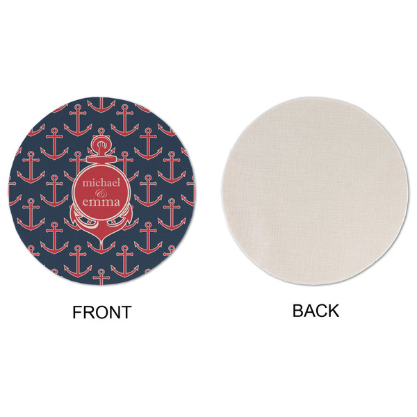 All Anchors Round Linen Placemats - APPROVAL (single sided)