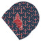All Anchors Round Linen Placemats - MAIN (Double-Sided)
