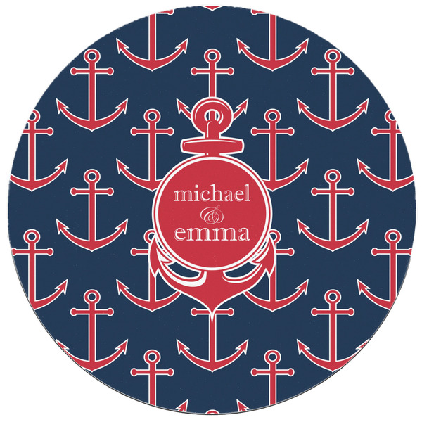 All Anchors Round Mousepad - APPROVAL