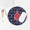 All Anchors Round Mousepad - LIFESTYLE 2