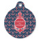 All Anchors Round Pet ID Tag (Personalized)