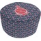 All Anchors Round Pouf Ottoman (Top)