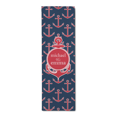 All Anchors Runner Rug - 2.5'x8' w/ Couple's Names