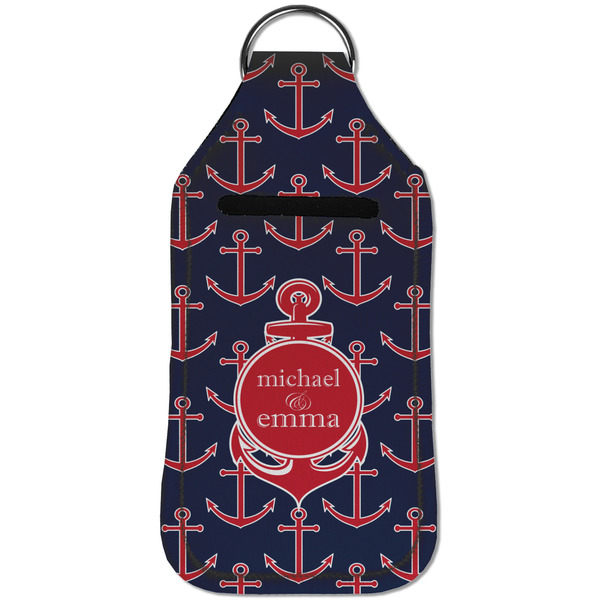 All Anchors Sanitizer Holder Keychain - Large (Front)
