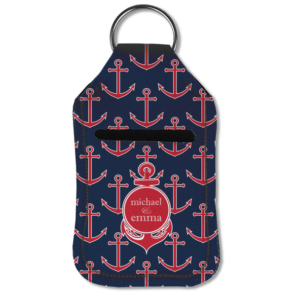 All Anchors Sanitizer Holder Keychain - Small (Front Flat)