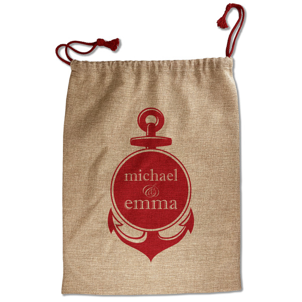 Custom All Anchors Santa Sack - Front (Personalized)