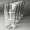 All Anchors Set of Four Engraved Pint Glasses - Set View