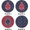 All Anchors Set of Lunch / Dinner Plates (Approval)