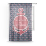 All Anchors Sheer Curtain (Personalized)