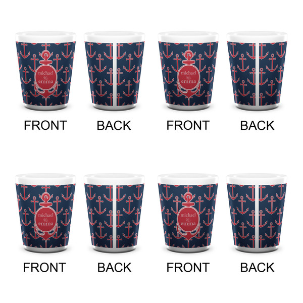 All Anchors Shot Glass - White - Set of 4 - APPROVAL