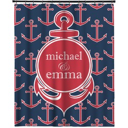 All Anchors Extra Long Shower Curtain - 70"x84" (Personalized)