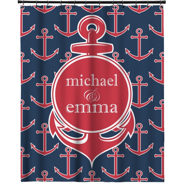 Custom All Anchors Extra Long Shower Curtain - 70"x84" (Personalized)