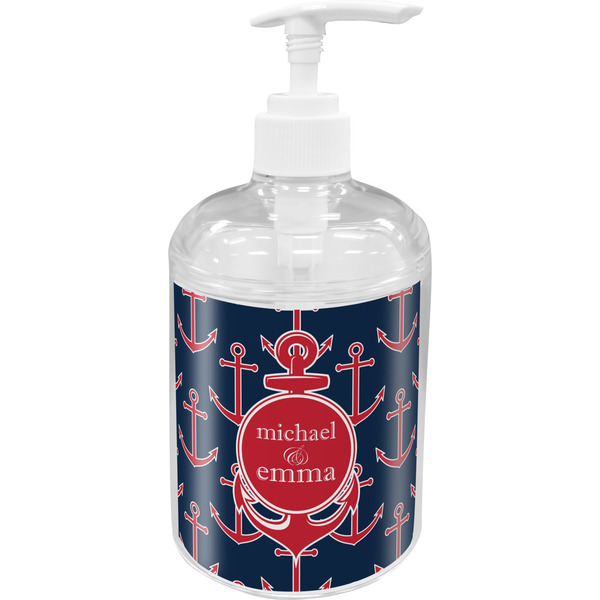 Custom All Anchors Acrylic Soap & Lotion Bottle (Personalized)