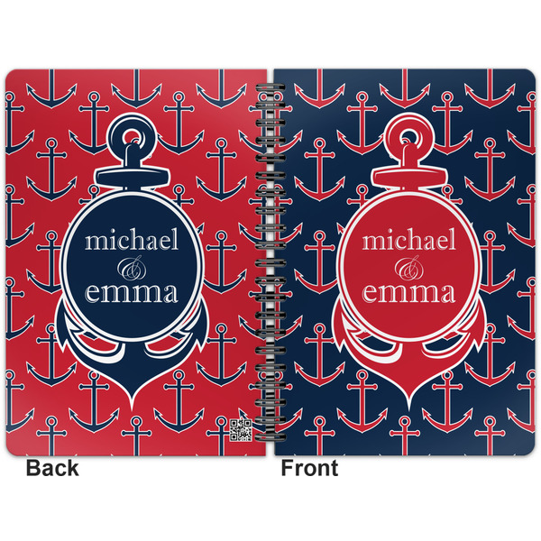 All Anchors Spiral Journal 7 x 10 - Apvl