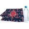 All Anchors Sports Towel Folded with Water Bottle