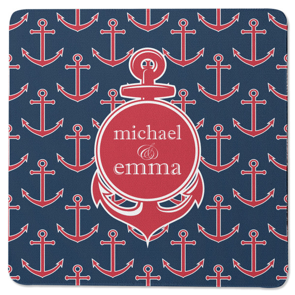 All Anchors Square Coaster Rubber Back - Single