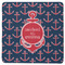 All Anchors Square Rubber Backed Coaster (Personalized)