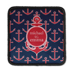 All Anchors Iron On Square Patch w/ Couple's Names