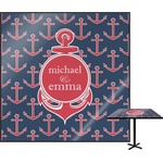 All Anchors Square Table Top - 24" (Personalized)