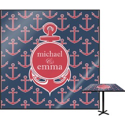 All Anchors Square Table Top - 30" (Personalized)