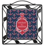 All Anchors Square Trivet (Personalized)