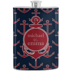 All Anchors Stainless Steel Flask (Personalized)