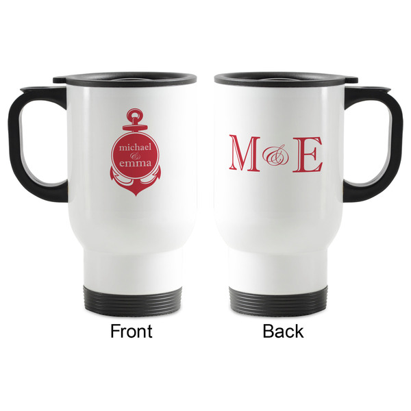 All Anchors Stainless Steel Travel Mug with Handle - Apvl