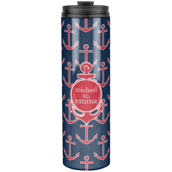 Custom All Anchors Stainless Steel Skinny Tumbler - 20 oz (Personalized)