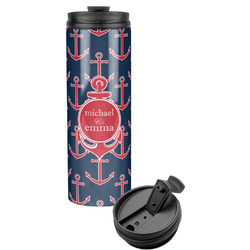 All Anchors Stainless Steel Skinny Tumbler (Personalized)