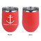 All Anchors Stainless Wine Tumblers - Coral - Single Sided - Approval