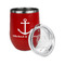 All Anchors Stainless Wine Tumblers - Red - Double Sided - Alt View