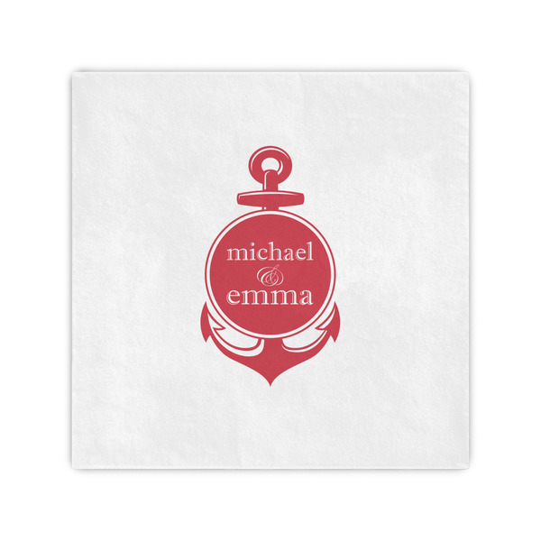Custom All Anchors Cocktail Napkins (Personalized)