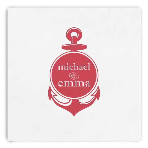 Custom All Anchors Paper Dinner Napkins (Personalized)