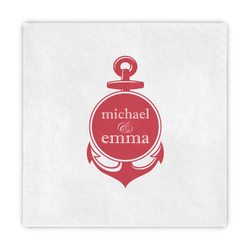 All Anchors Standard Decorative Napkins (Personalized)